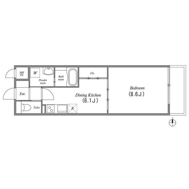 Gramercy Shirakawa Koenの間取り