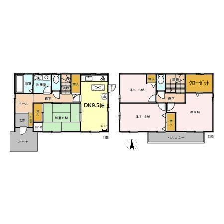 鈴木貸家 03号棟の間取り