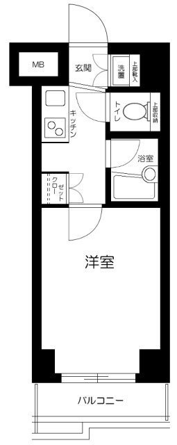 ルーブル蒲田八番館の間取り