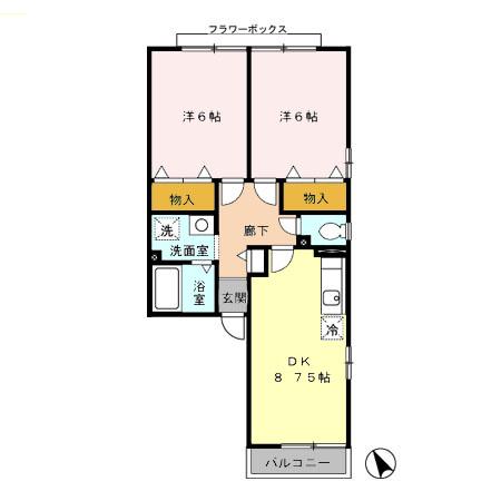 セラン Aの間取り