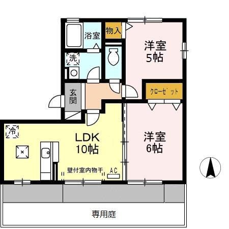 クロシェット雅の間取り