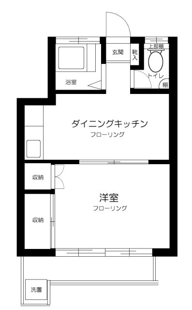 ときわ荘・103号室の間取り