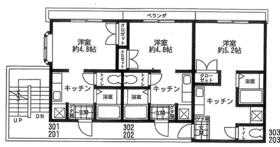 宇奈月第八コーポの間取り