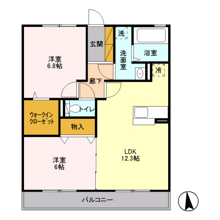サークル ヒル IIの間取り