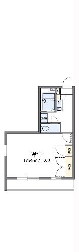 レオパレス内ヶ島の間取り