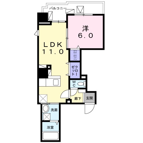 フルール アビタシオンの間取り