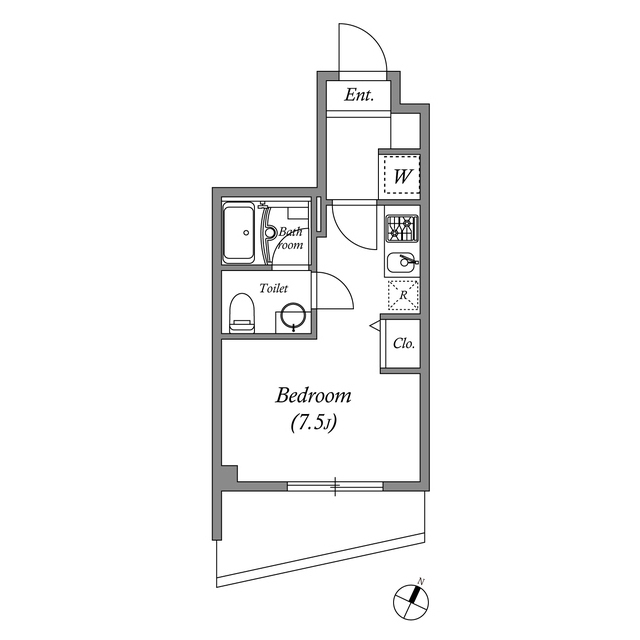 SQUARE CITY KANAMACHIの間取り