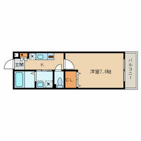 シャテロハイツ弐番館の間取り