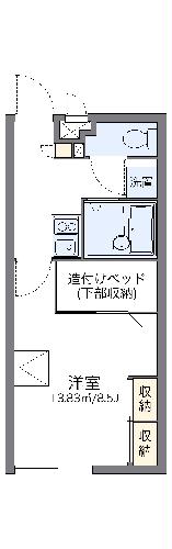 レオパレス絣・102号室の間取り