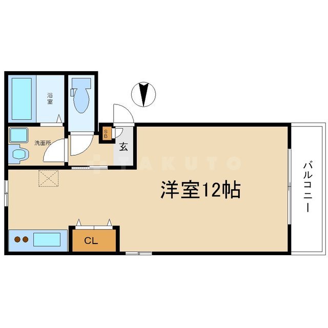 セジュール谷町六丁目の間取り