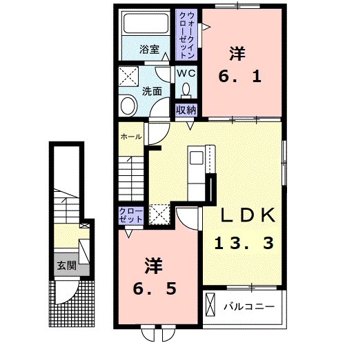ビューティーヒロⅢの間取り
