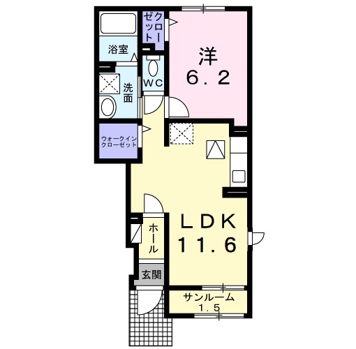 サウス クレストⅤの間取り