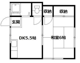 景山コーポの間取り