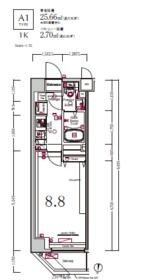 ＸＥＢＥＣ池上Ⅲ・305号室の間取り