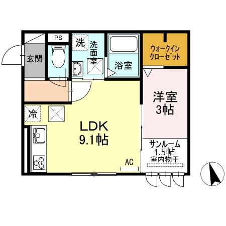 ベルエア岐阜 の間取り