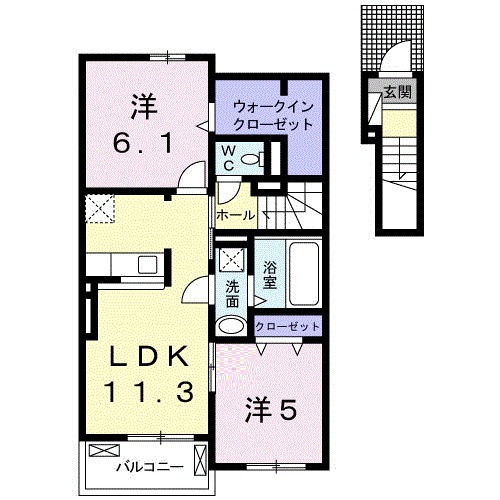 ステイドリームⅡの間取り
