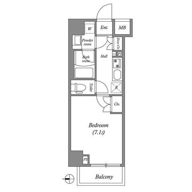 ＧＥＮＯＶＩＡ本所吾妻橋ｓｋｙｇａｒｄｅｎ・0505号室の間取り
