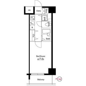 ＳＱＵＡＲＥ潮見・0414号室の間取り
