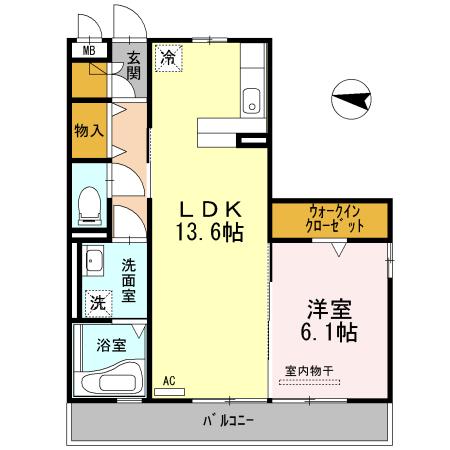 グラシューズ ヴィーブルの間取り