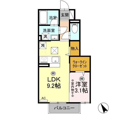 ユア・クレスコンティ Cの間取り