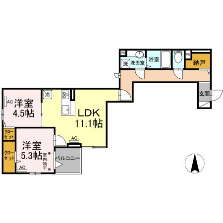 アヴァンス東日暮里の間取り
