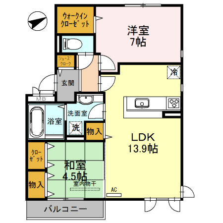 La Luce千里の間取り