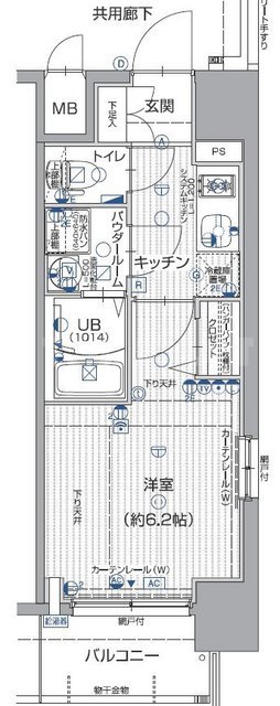 エスリード中之島ザ・コアの間取り