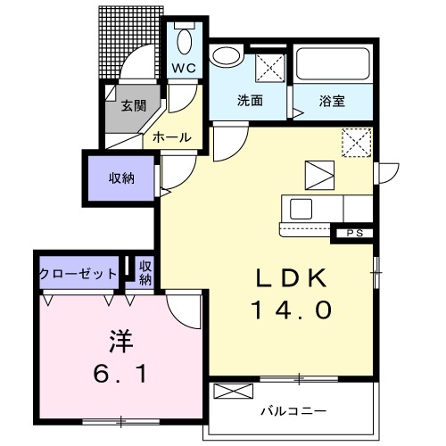 グレイスサイトFの間取り