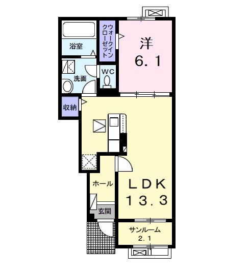 ベルミラBの間取り