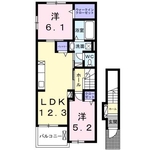 プライム五井Ⅱの間取り