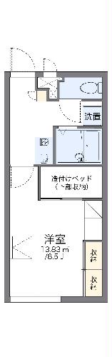 レオパレスフェニックス大里の間取り
