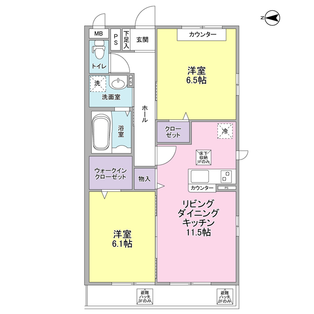 リヴェール青葉台の間取り