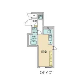 プラティーク品川大井町・202号室の間取り