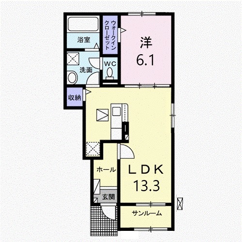 Casa Lino Aの間取り