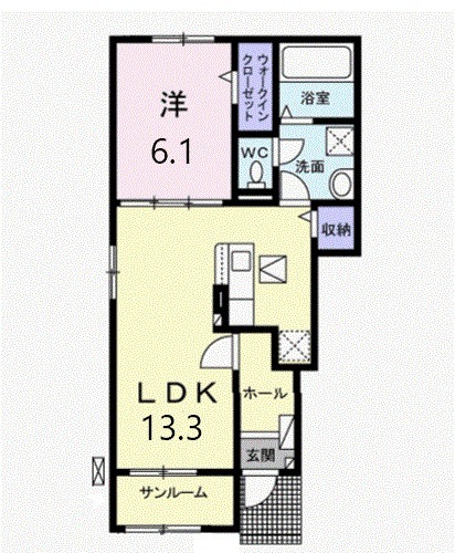 Casa Lino Bの間取り