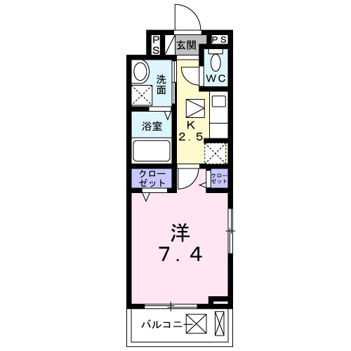 ライニーバ Kの間取り