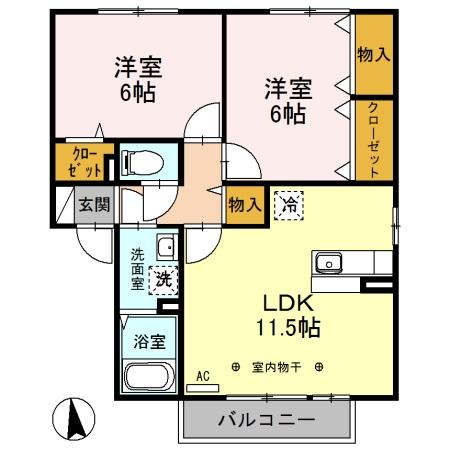 メルエム Cの間取り