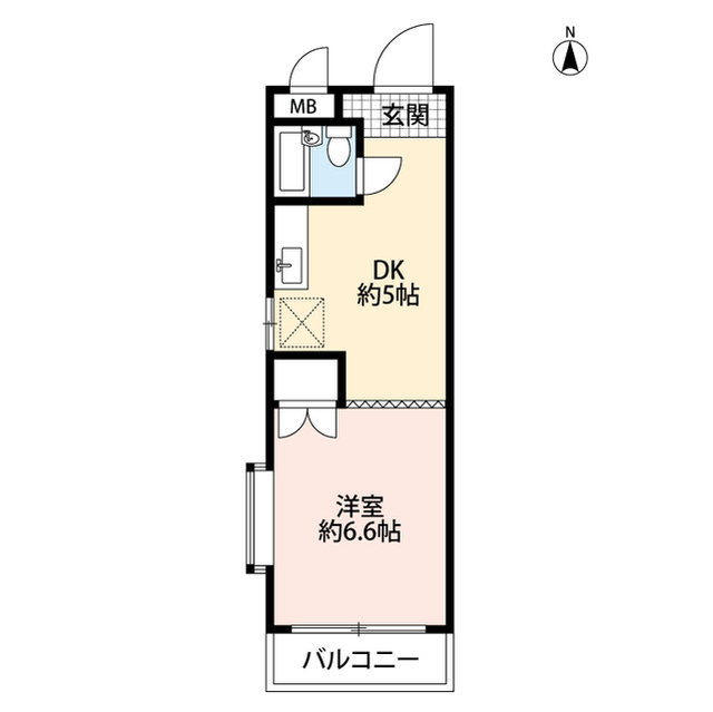 ハイツときわ1の間取り