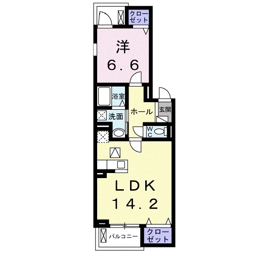 クローバーⅡの間取り