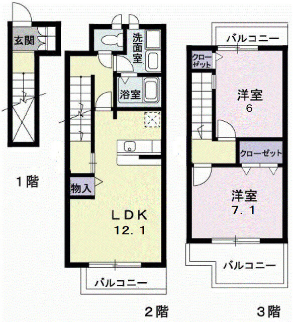 ヴィラ・ブルクの間取り
