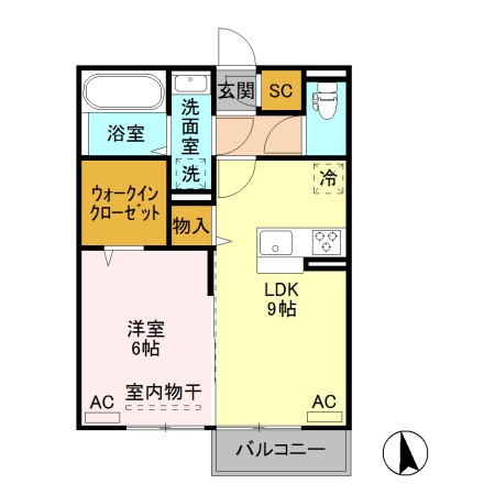 メゾン ド キャレ Iの間取り