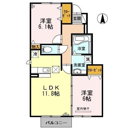 ピアチェーレ B棟の間取り