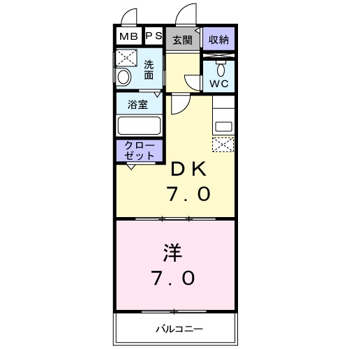 コージーコート加美の間取り