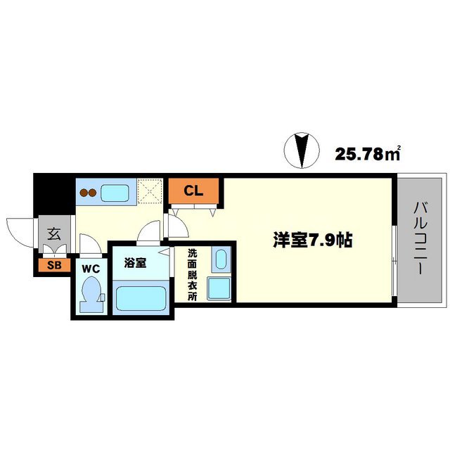 BPRレジデンス江坂の間取り