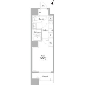 アリシアコート八丁畷の間取り