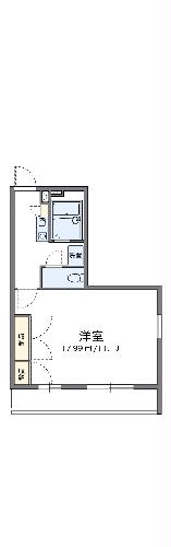 レオパレスコンフォート広瀬・101号室の間取り