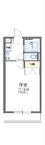 レオパレスコンフォート広瀬・205号室の間取り