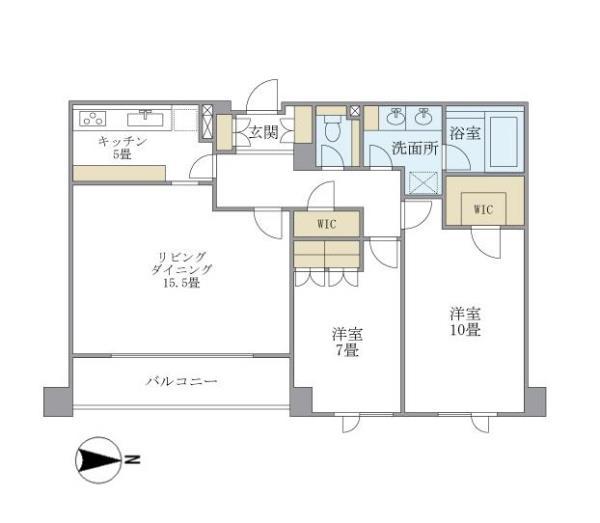 ＤＯＧＷＯＯＤ南麻布・402号室の間取り