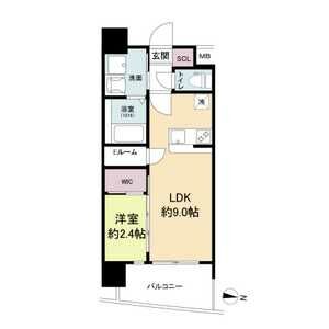 セレニテ天六リアンの間取り