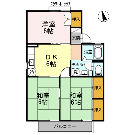 セジュール白山の間取り